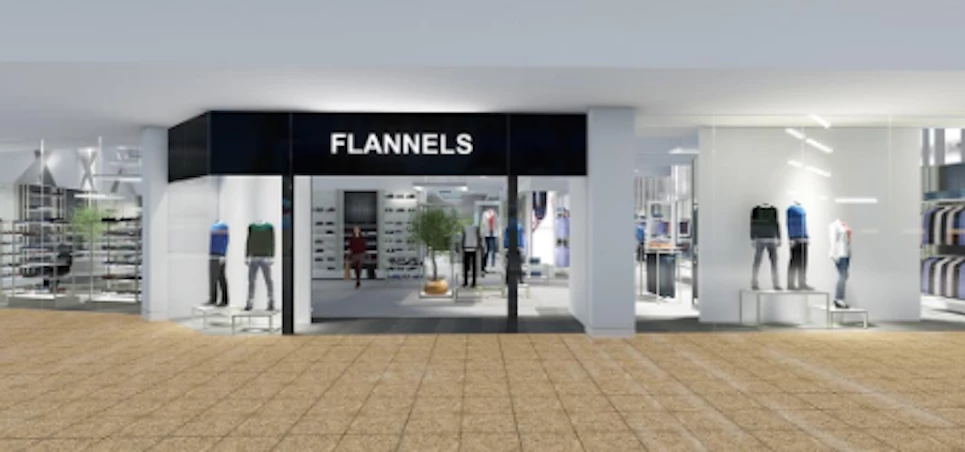 CGI of the new Flannels store in Meadowhall. 