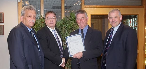 Dr Graham Honeyman, SFIL chief executive; Ken Hampson, Westinghouse UK supply chain director; David