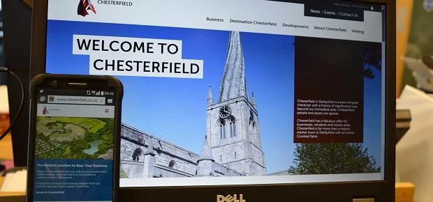 Destination Chesterfield's brand new mobile-friendly website