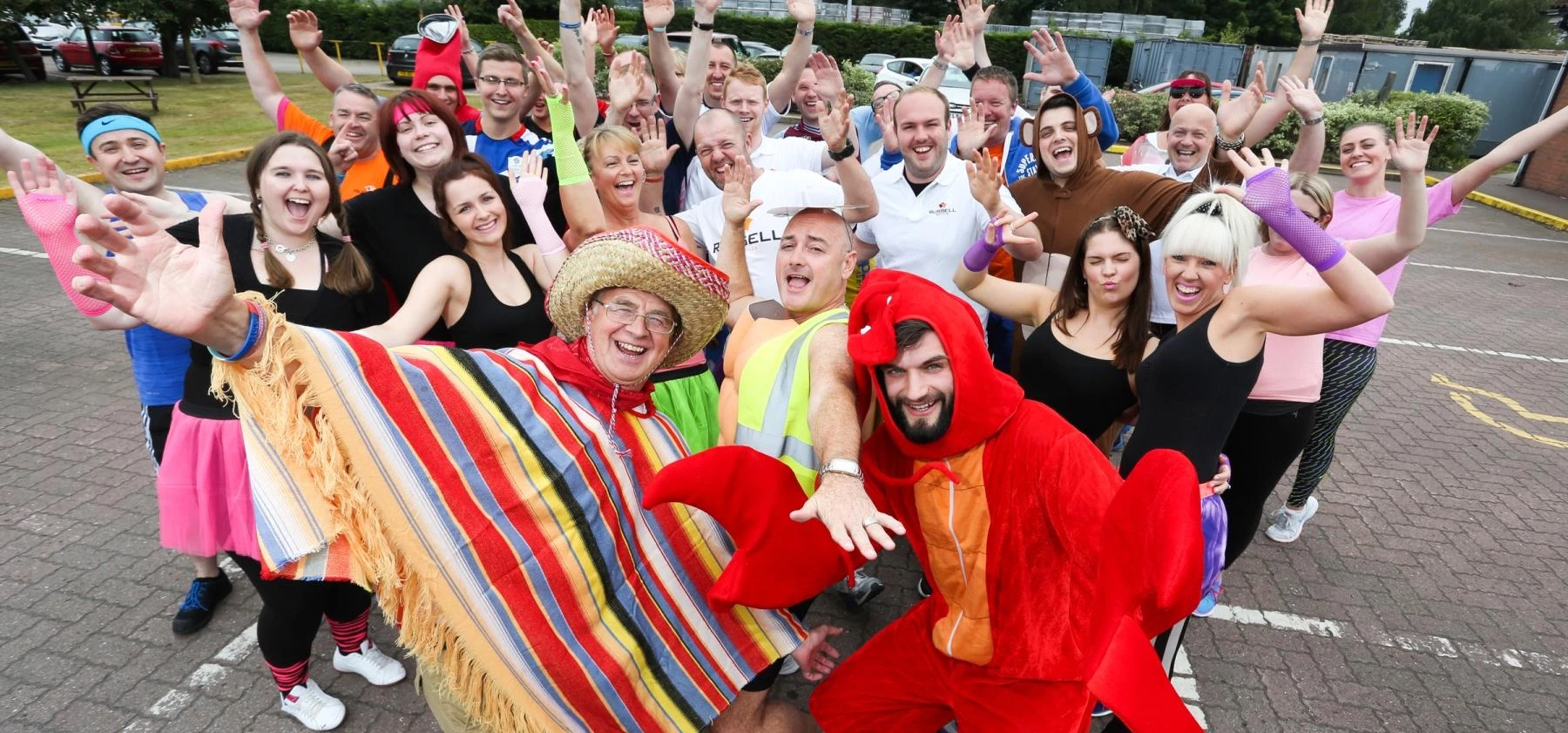 Russell Roof Tiles team charity Zumba