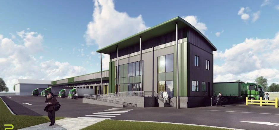 Architects impression of the new depot site.