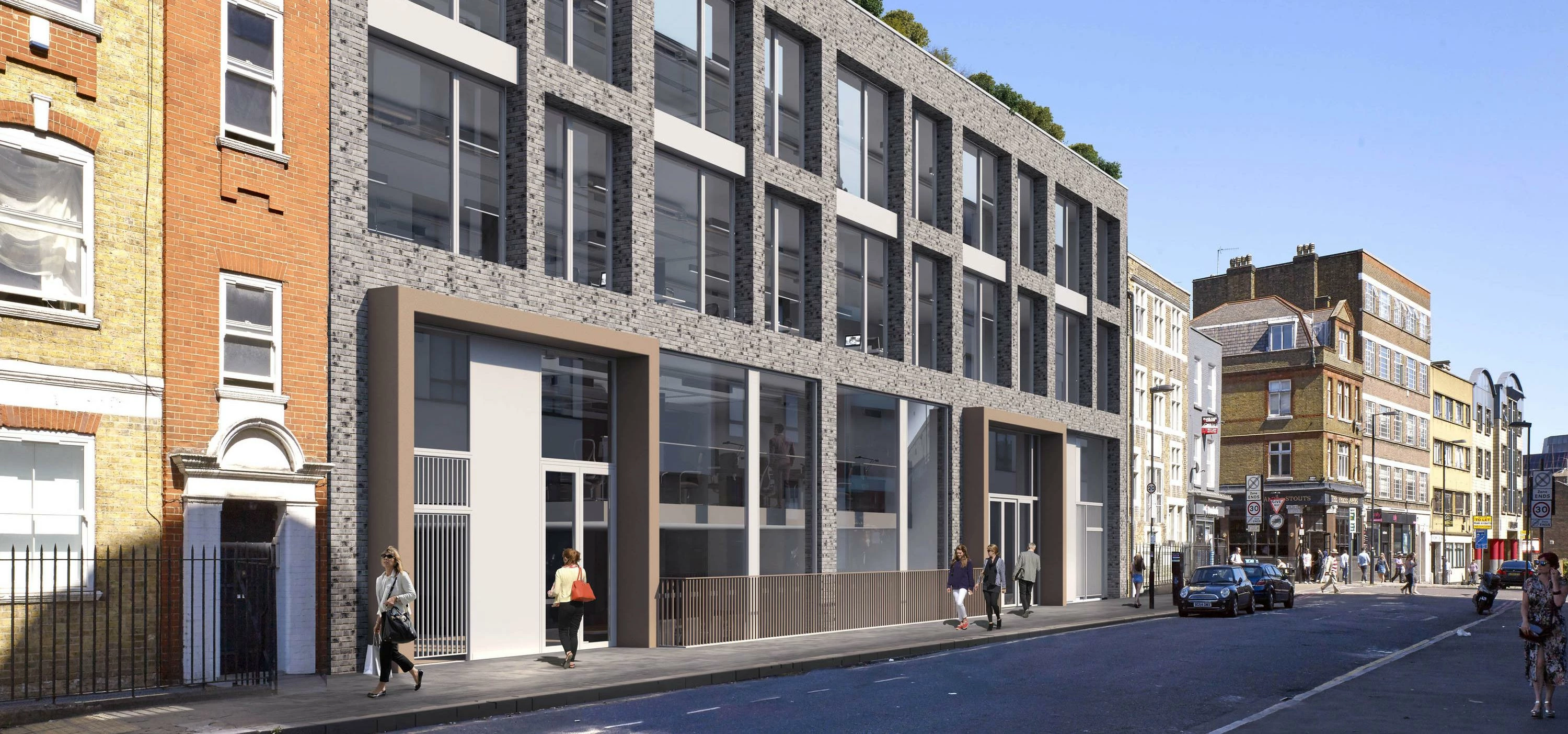 Artist's impression of the planned office development at White Lion Street.