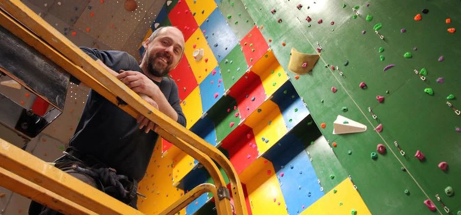 Rockantics boss John Crooks who is managing the climbing centre within the new development.