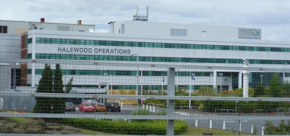 Jaguar Land Rover's factory in Halewood, Liverpool. Image: Anthony Parkes - Geograph