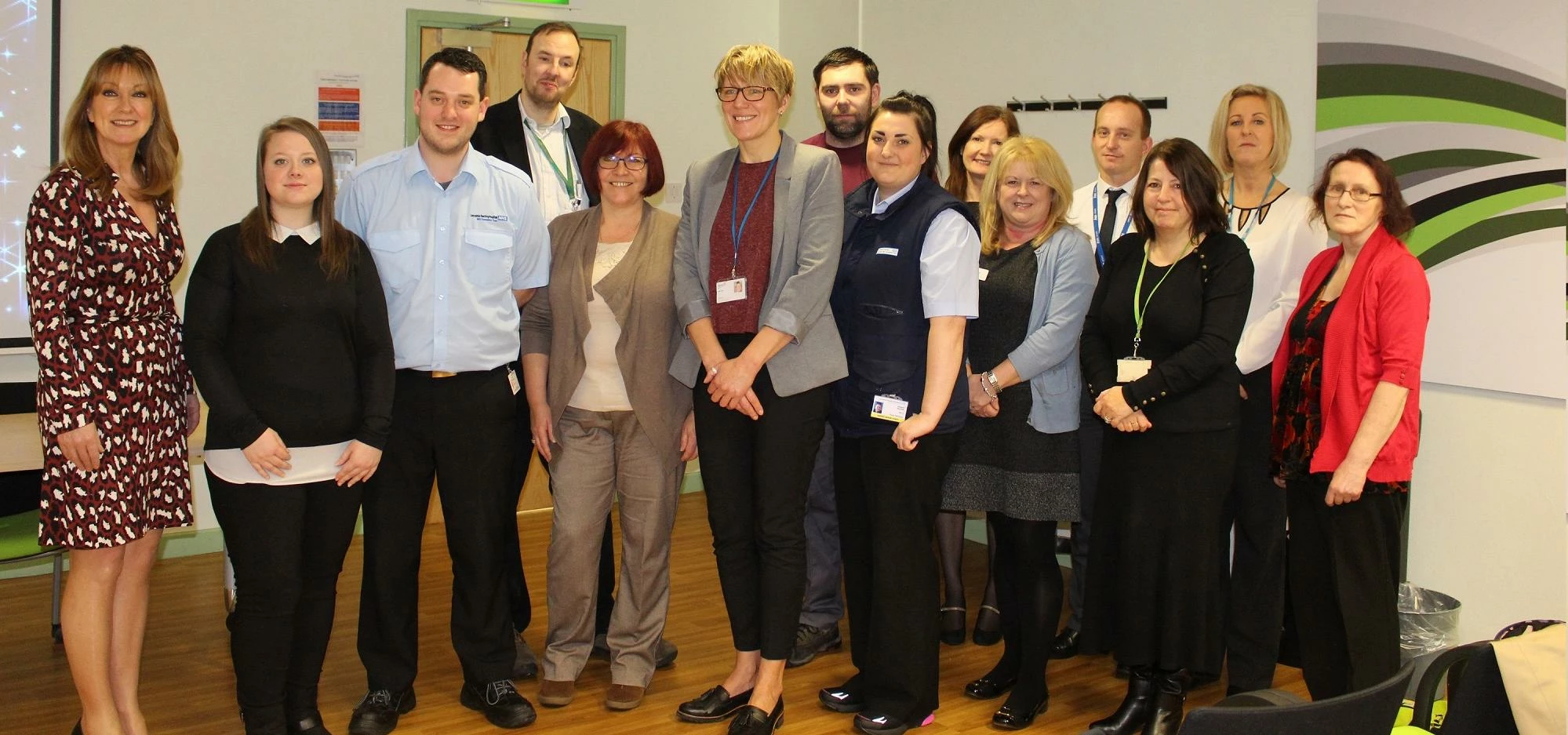 Staff and students from Preston's College, Lancashire Teaching Hospitals NHS Foundation Trust and Pr