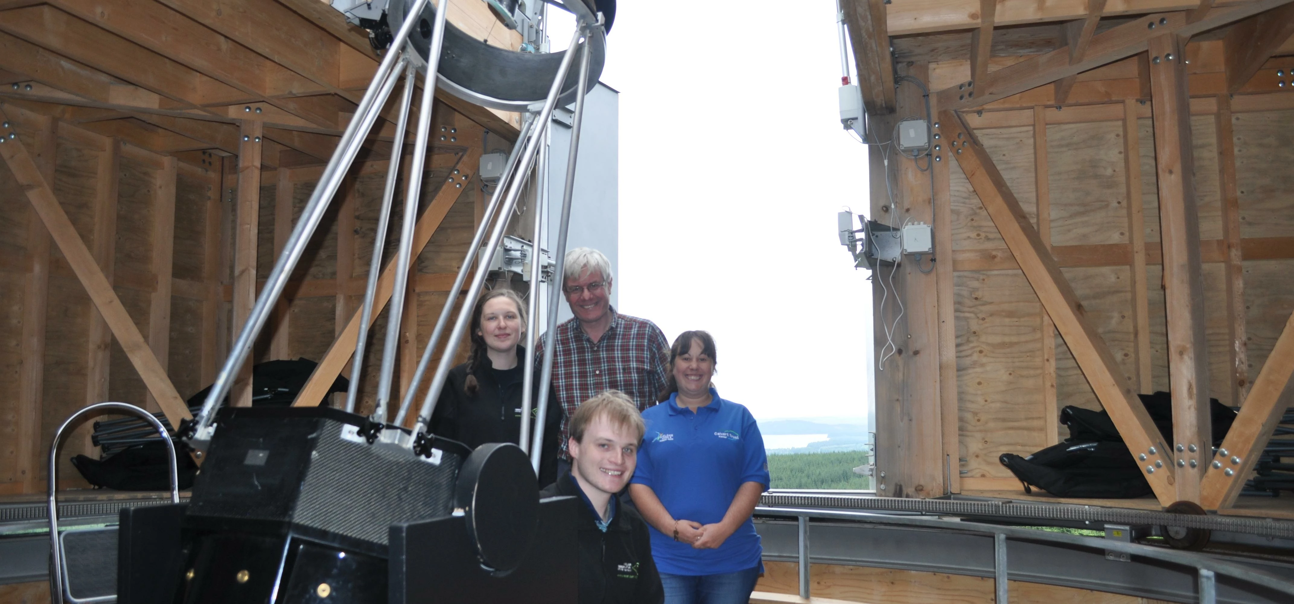 Calvert Trust team at the Kielder Observatory