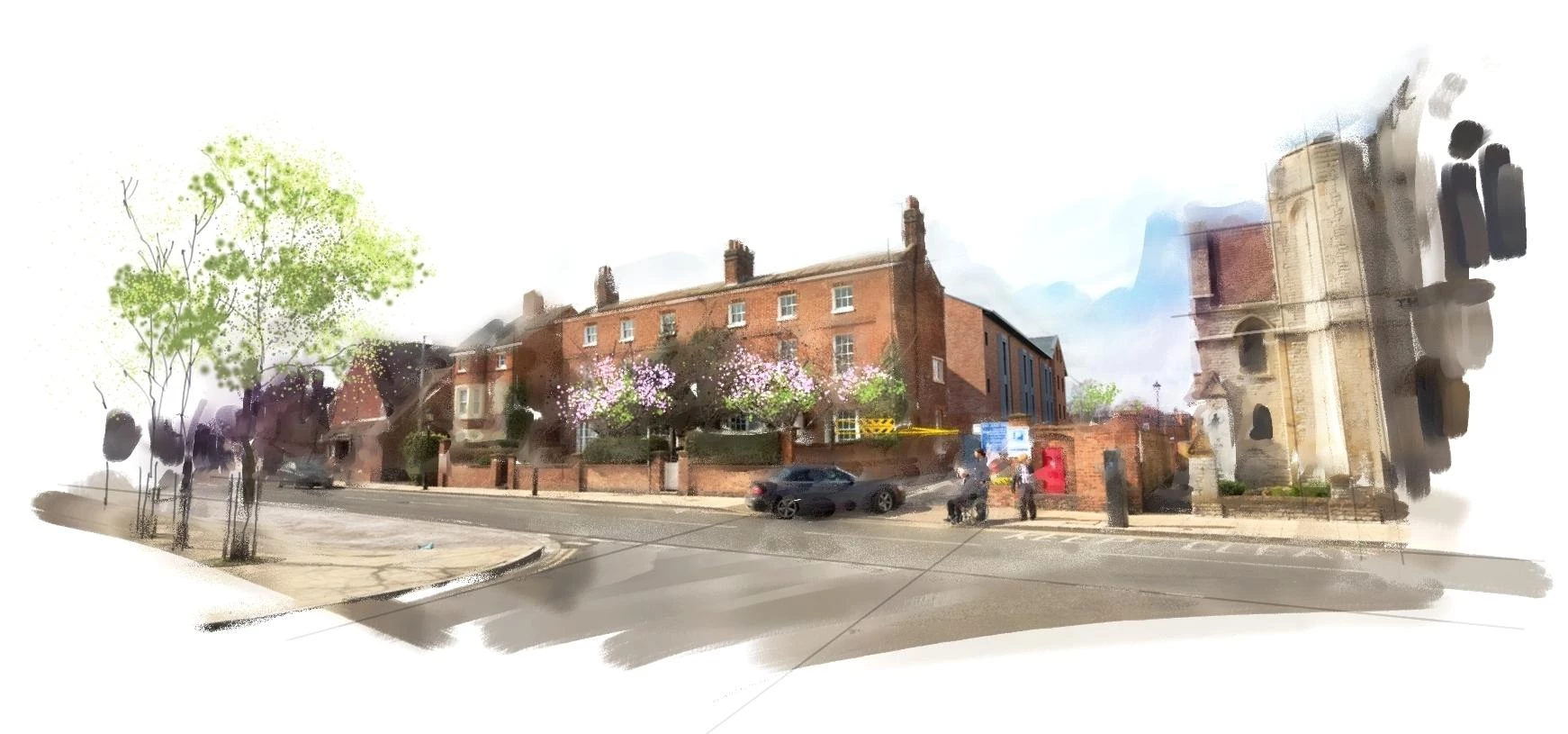 A CGI showing how Hotel du Vin's new hotel will look in Stratford Upon Avon