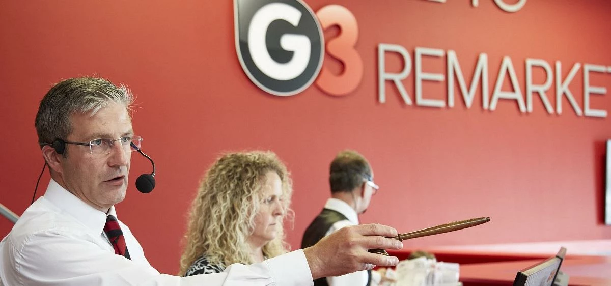 G3's physical auction in action