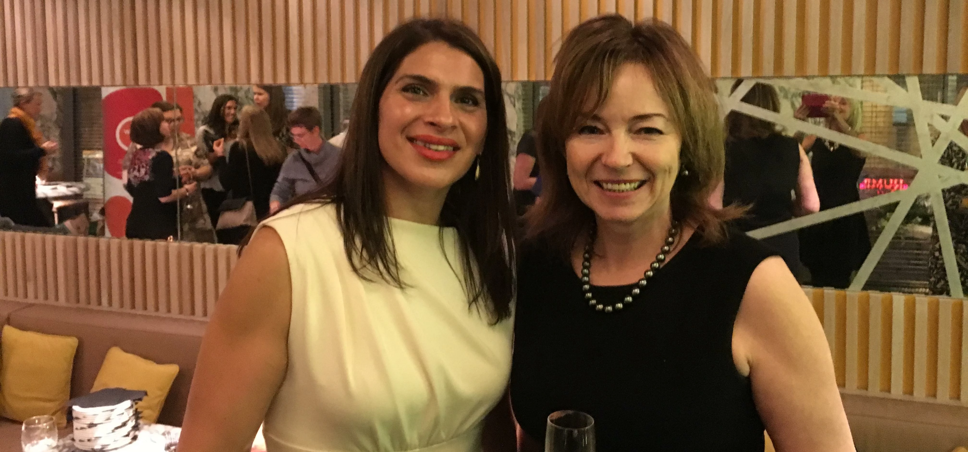 Leyla Tindall (Tindall Perry Partnership) with Vanda Murray