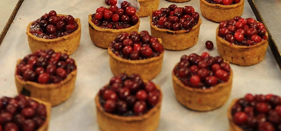 The Topping Pie Company's Dinky Topped pork pies.