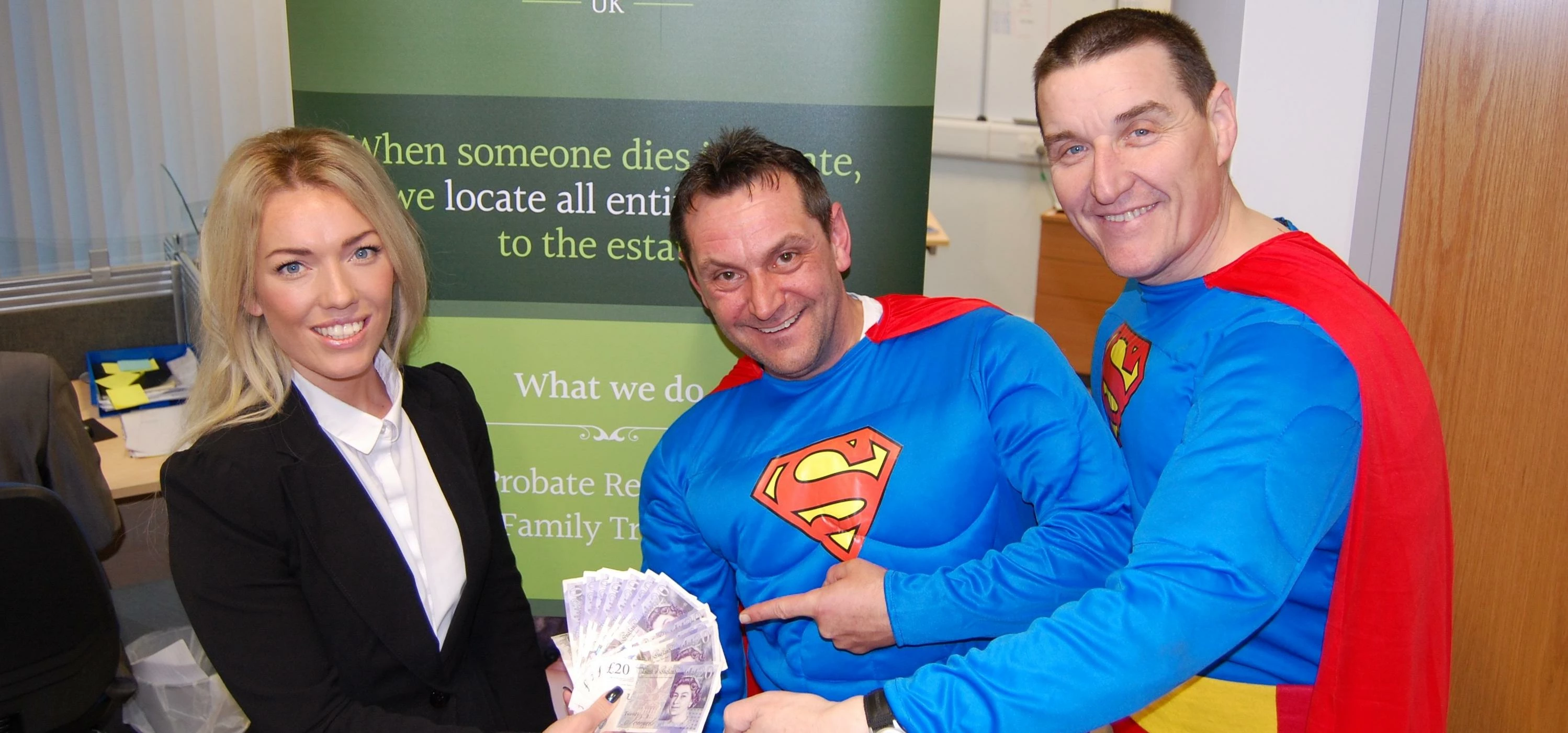 Sarah Kinnie, Lee Willmot and Stephen Picton of HeirHunter UK