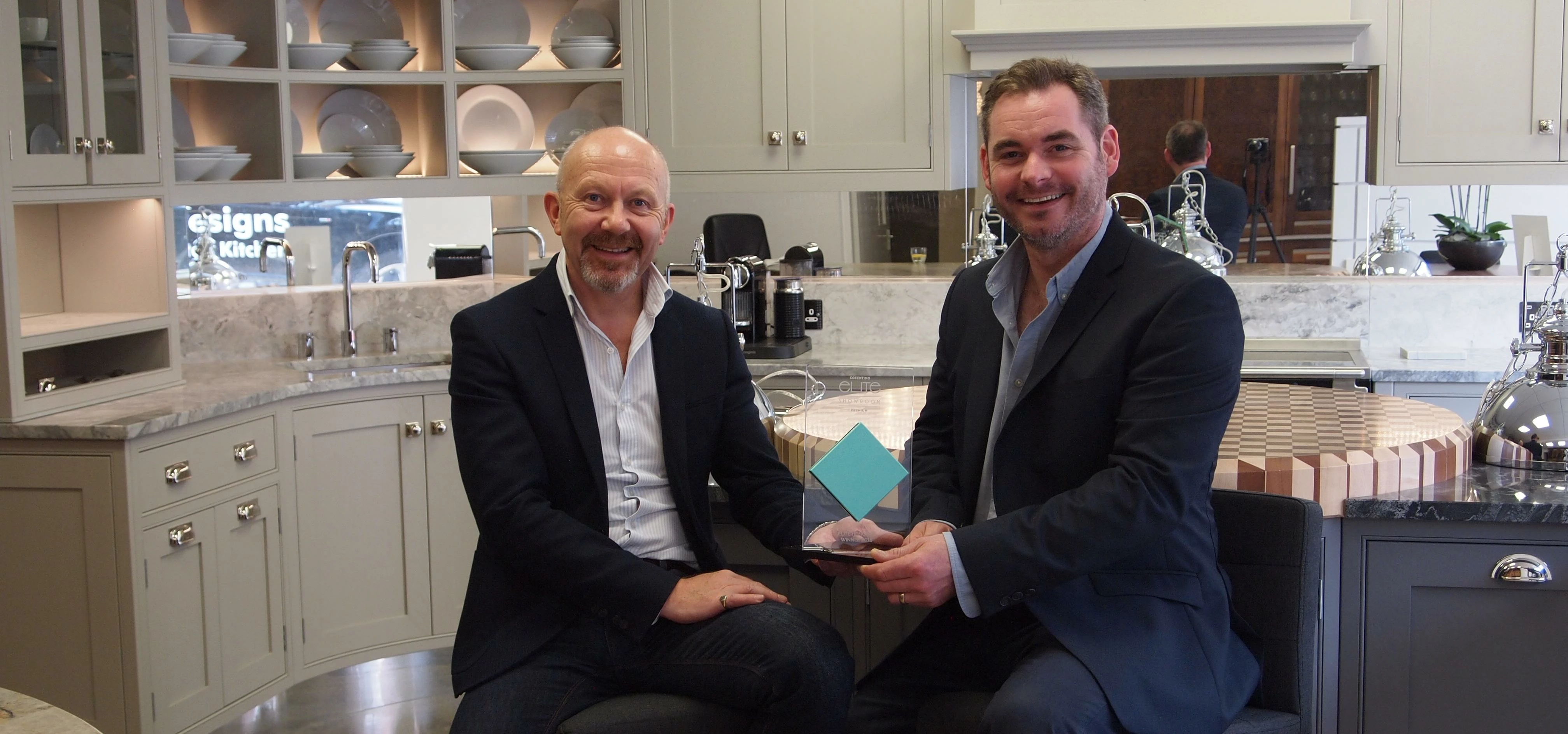 Award-winning designer George Campbell and founder of Oakstone Designs Stephen Kennedy