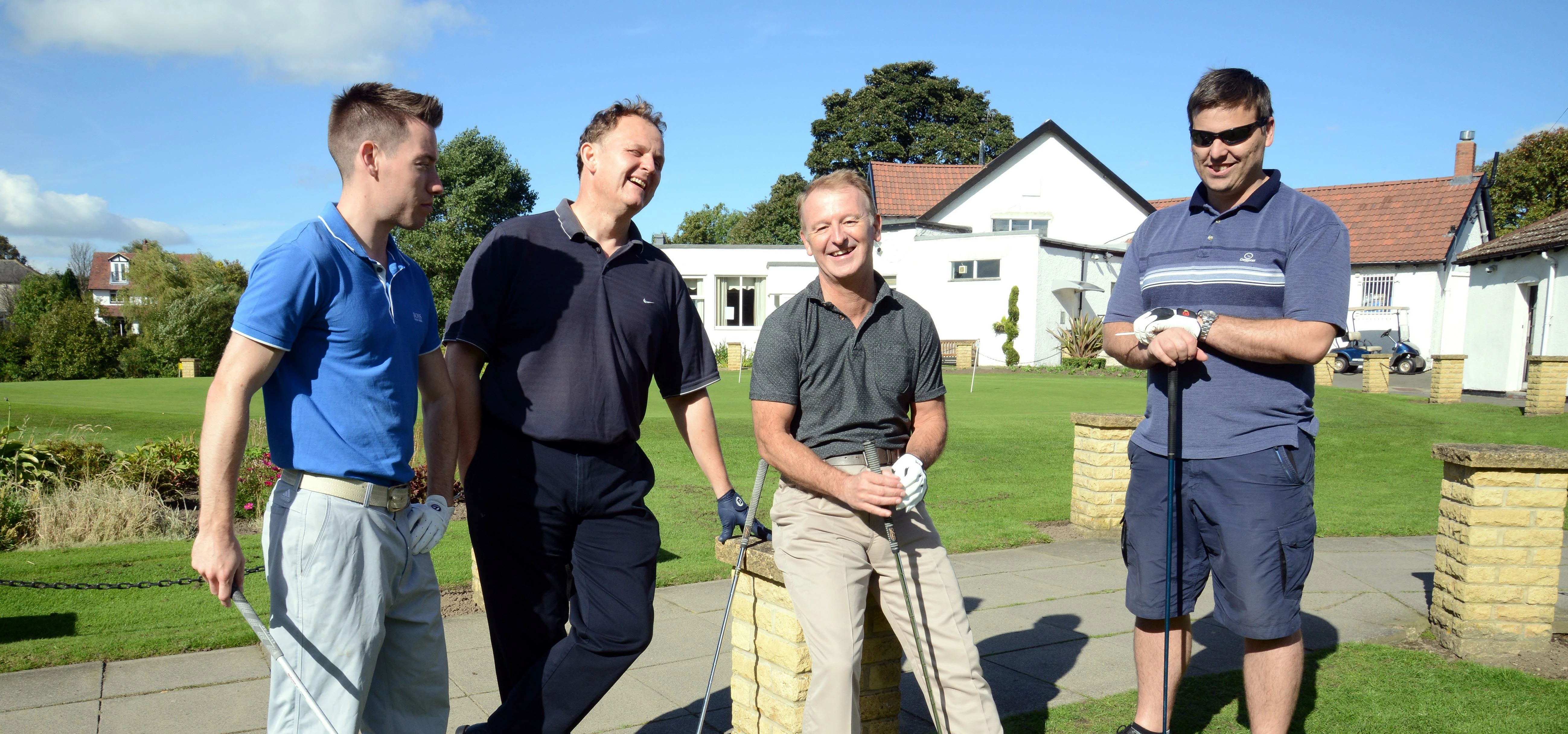 Staff at Barratt Developments at the charity golf day