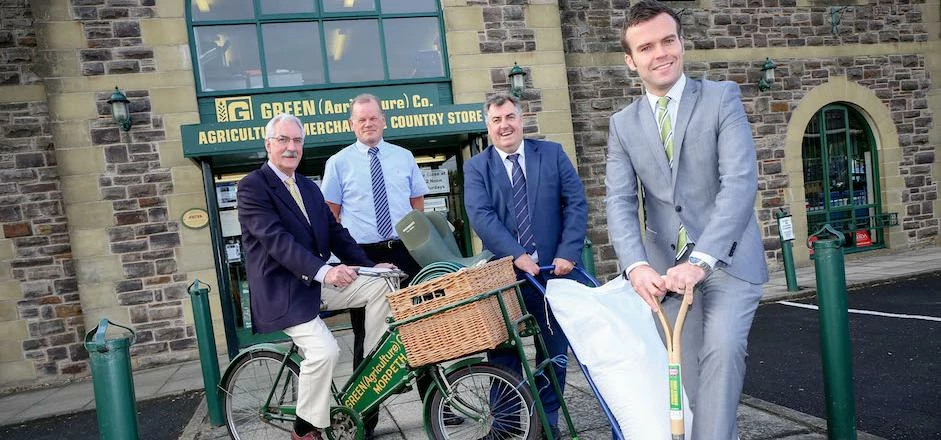 Left to right: Ray Green from Green’s, Philip Sharman and Rae Tomlinson from Carrs Billington and Ca