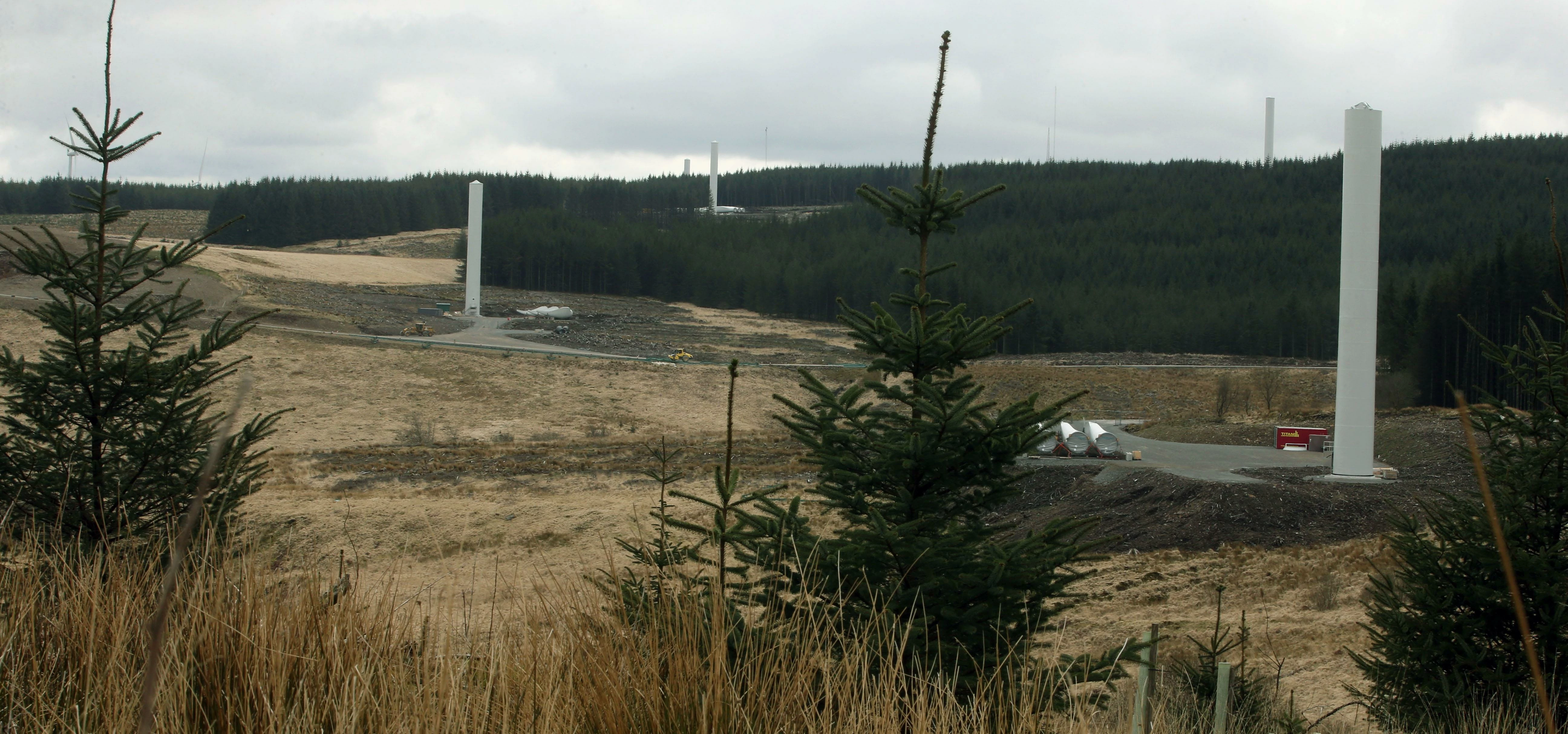 One of Jones Bros' previous wind farm projects, Pen Y Cymoedd in South Wales. 