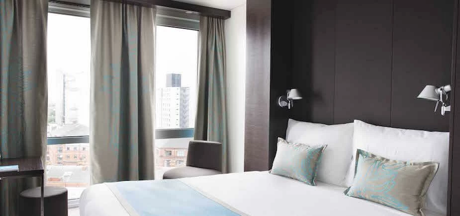 The new  330-room hotel is located directly opposite Manchester-Piccadilly rail station.