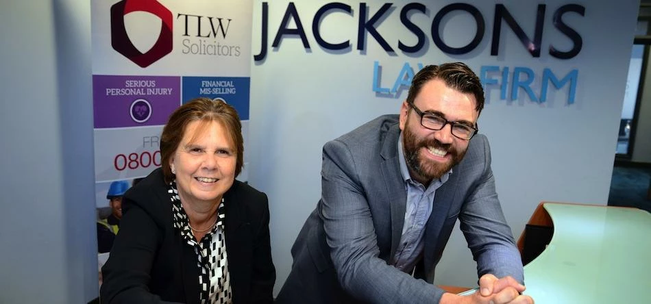 TLW's Alistair McDonald and Jane Armitage from Jacksons. 
