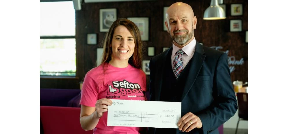 Nancy White from Sefton4Good with Roy Williams, CEO of The Sovini Group