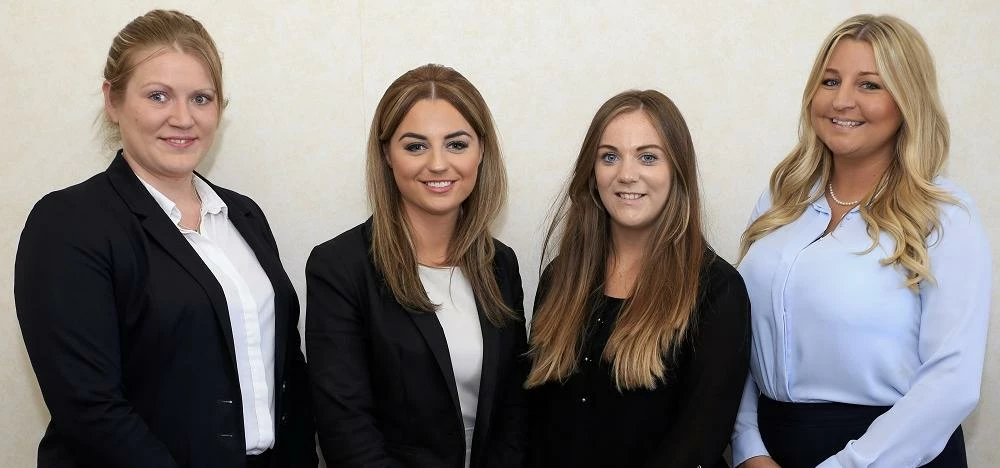 L-R: Carol Cook, Chloe Welsh, Lynsey Campbell and Hayley Webster