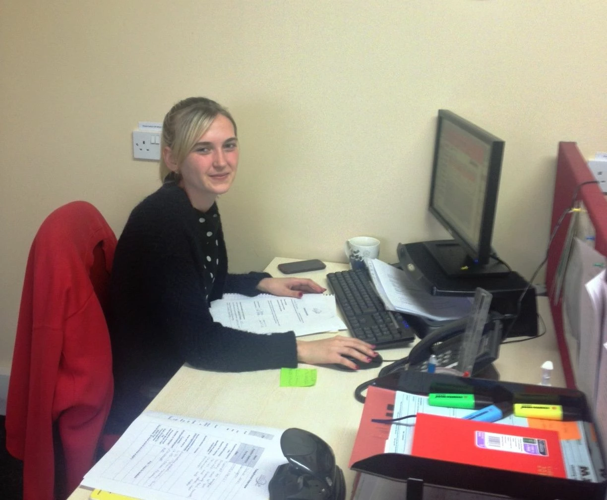 Nicola Minnes at MJF's Darlington HQ