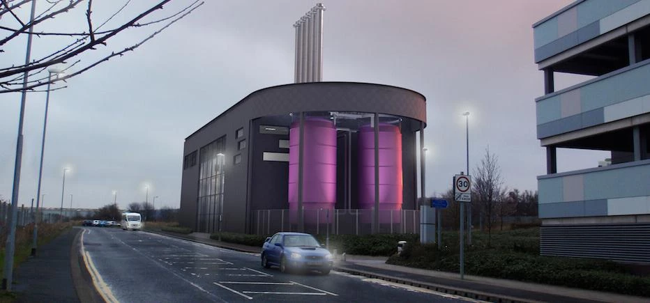 Artist's impression of how the Energy Centre will look when building is complete