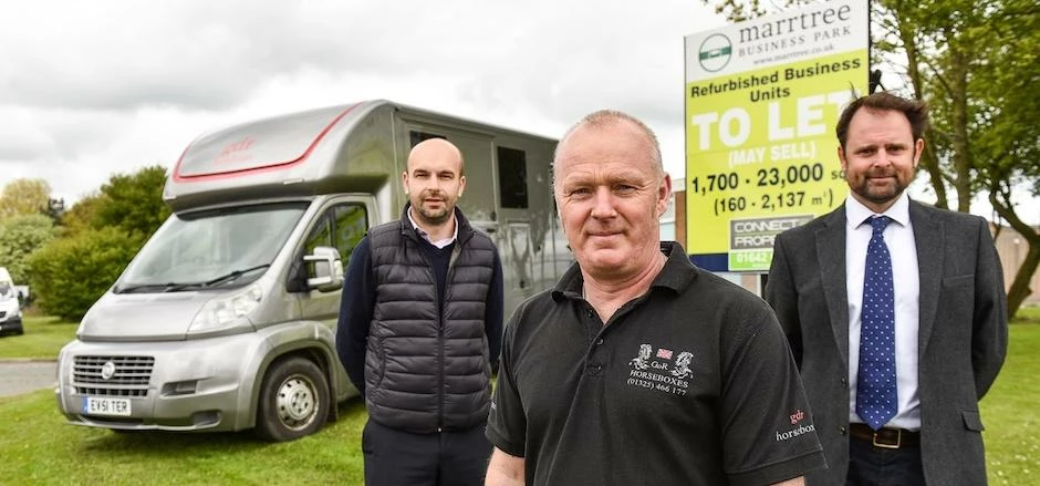 Jonathan Simpson, Gary Robinson, William Marshall at Marrtree Business Park, Darlington.