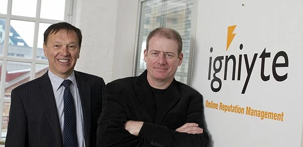  Finance Yorkshire investment manager Grahame Lunt (L) with Simon Wadsworth (R), managing director o