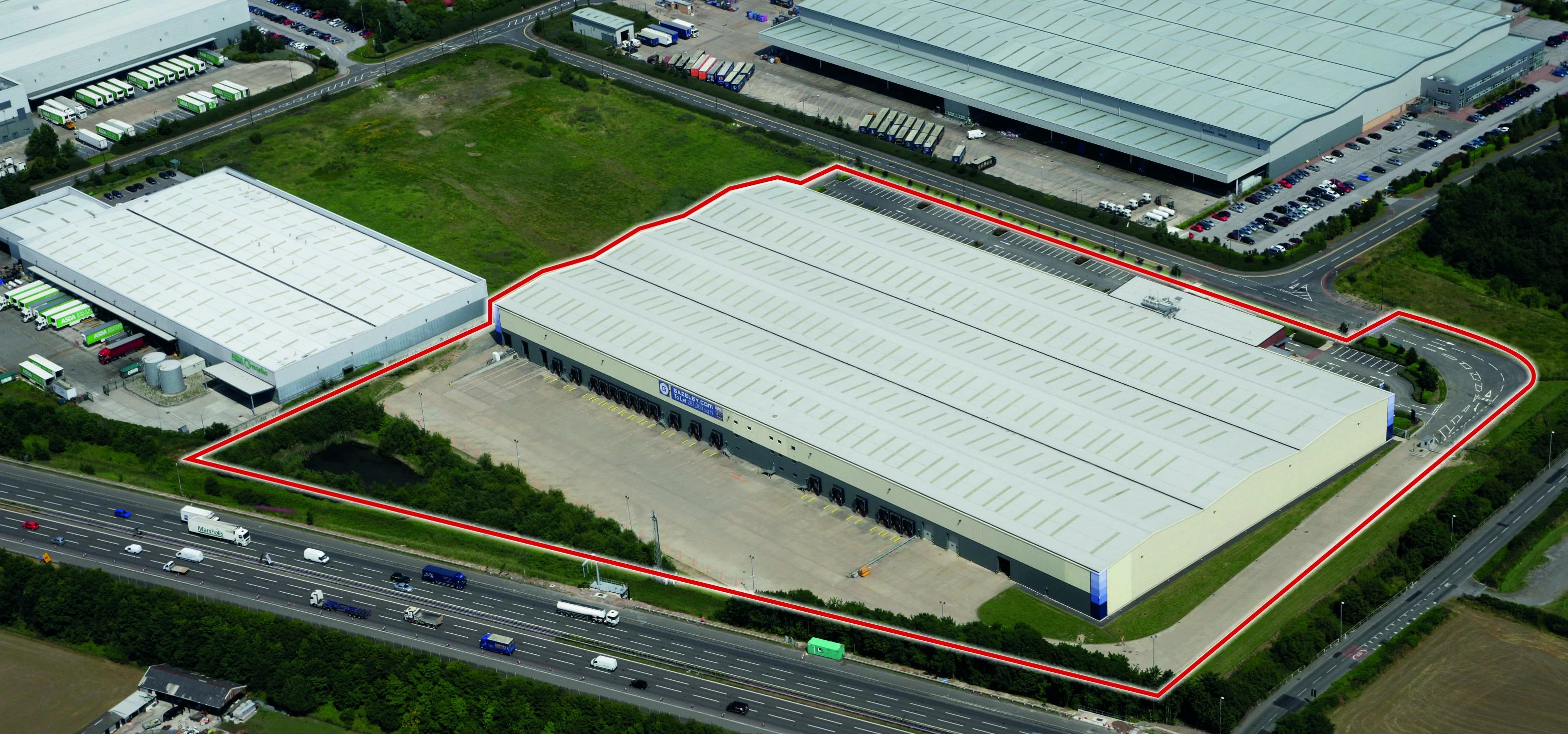 The 281,000 sq ft warehouse at Wakefield Europort. 