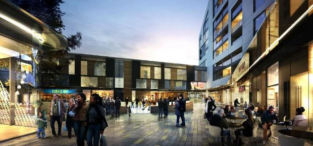 CGI of St Mark’s Square development in Bromley