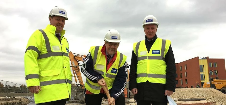 Henry Boot director, Tony Shaw, the Rt Hon Richard Caborn, project lead for the OLP, and OLP project
