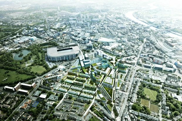Aerial shot of Science Central.