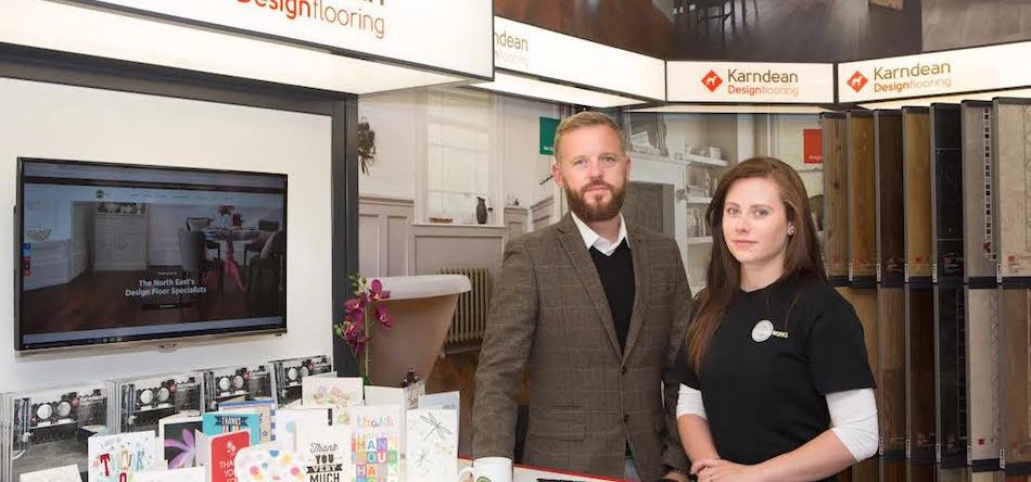 Flooring Works' husband and wife duo Martin and Kyle Blane