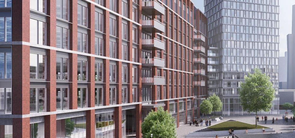 Artist's impression of the new scheme at Vauxhall Square.