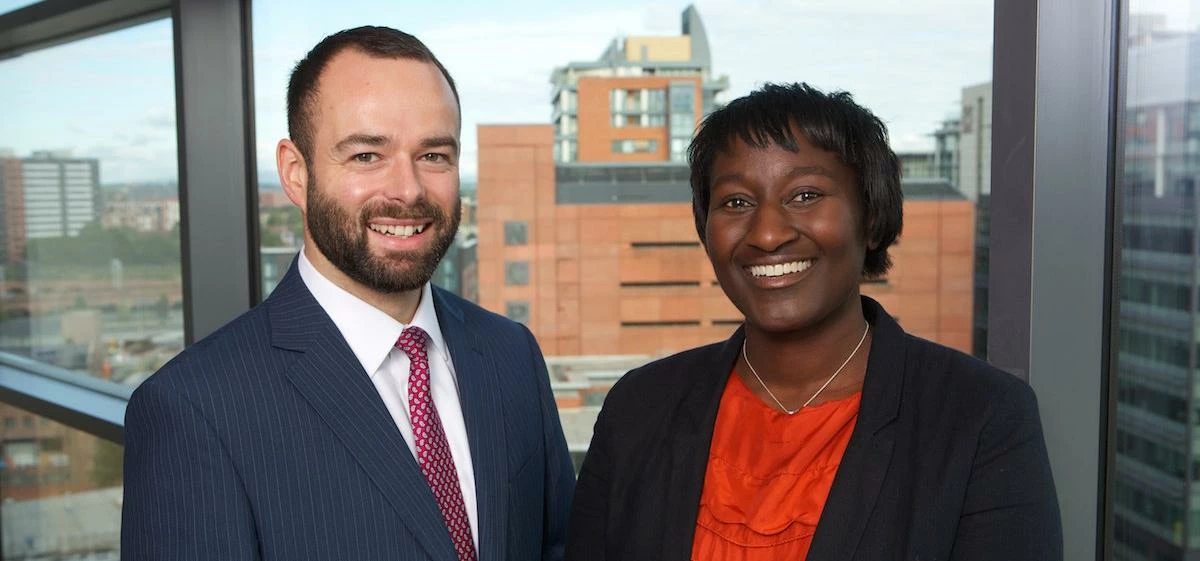 Irwin Mitchell's Ian Mylrea and Patricia Banno-Thornton.