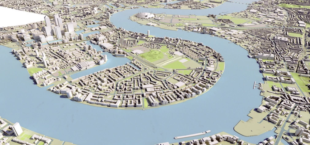 City in the East 3D modelling. Photo: Mayor of London's press office.