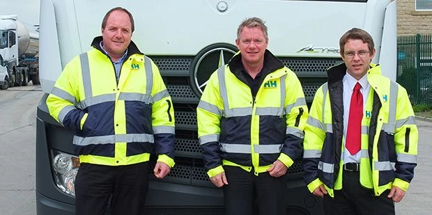 Operations Director Tim Cooper, Managing Director Peter Kelly and Health and Safety Manager Robert C
