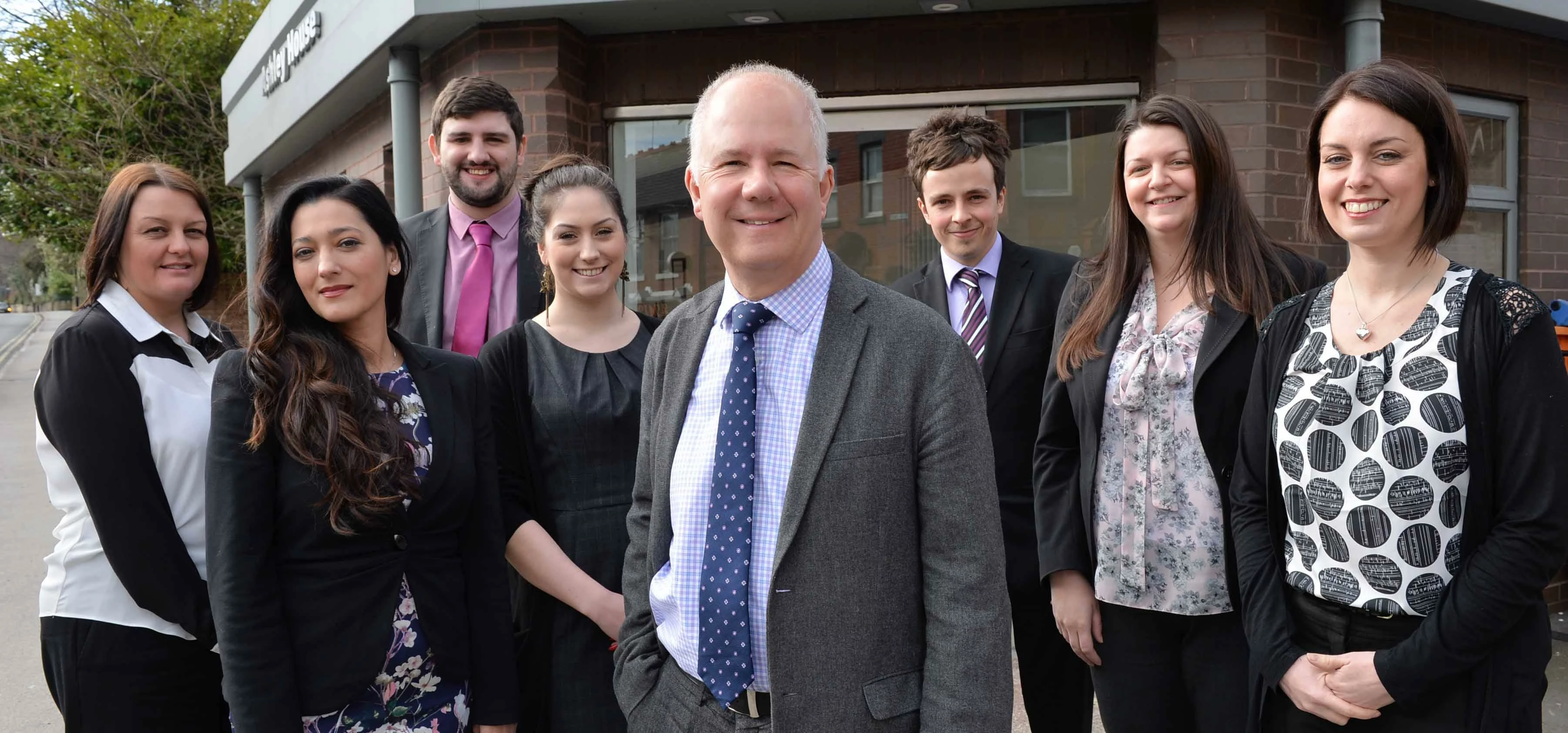 The new team at Jefferies Solicitors, with Michael Jefferies, managing director