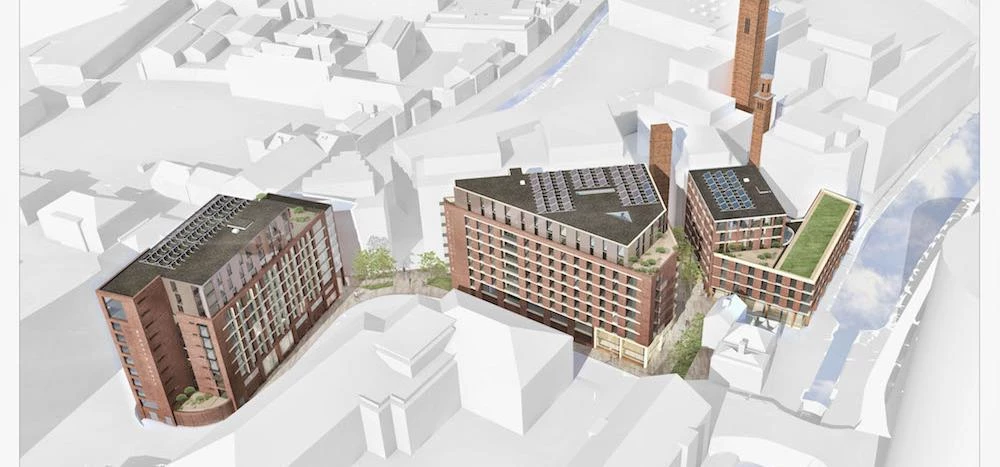 The Mustard Wharf development in Leeds.