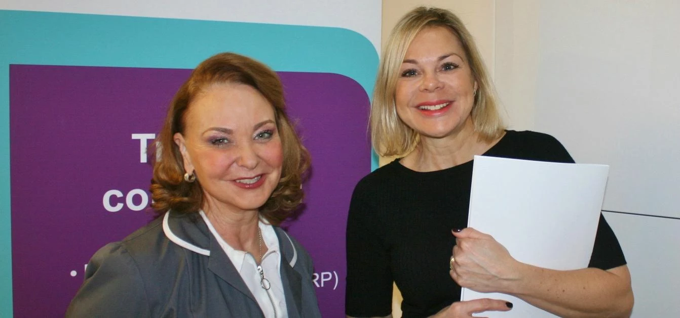 Head Educator Yvonne Senior and Managing Director of Woodlands Beauty Clinic Alison Stananought