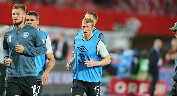 Paul Green at FIFA 2014 qualifier against Austria