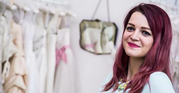 27-year-old Claire Toole entrepreneur and owner of the Bridal Emporium