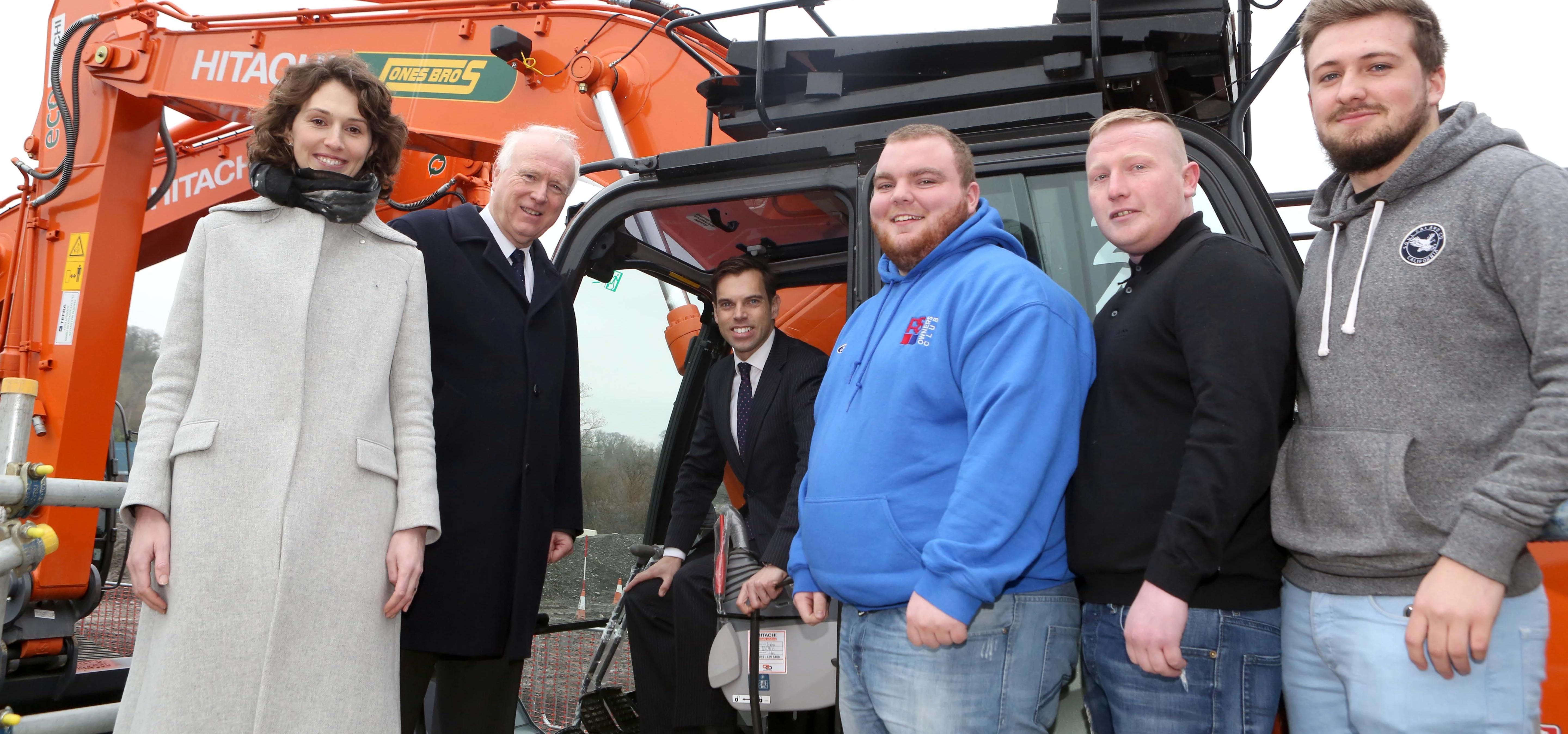  Welsh Government Economy Secretary Ken Skates welcomes Jones Bros £9.8m investment in heavy plant, 