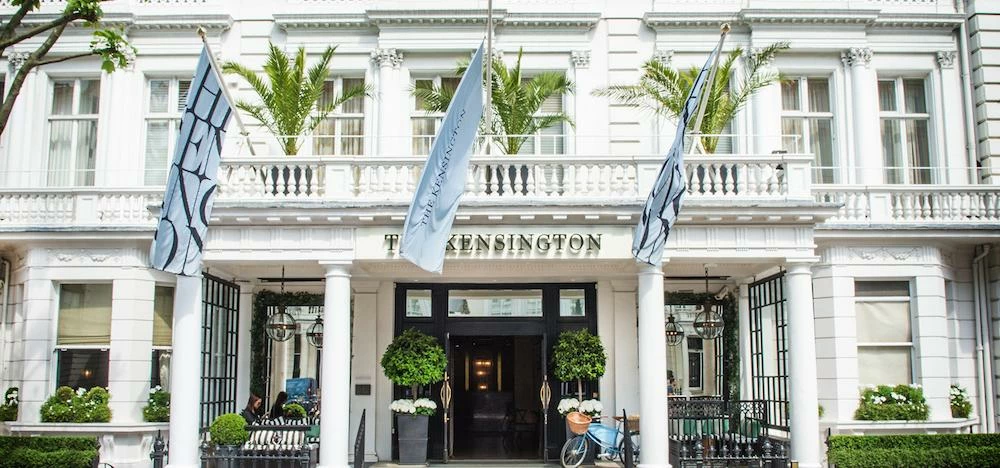 The exterior of The Kensington hotel.