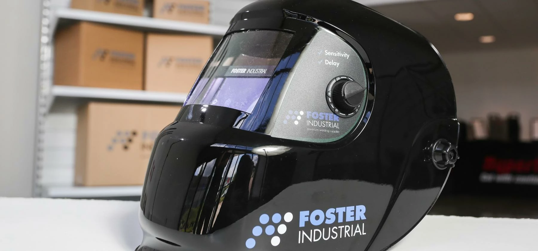Foster Industrial's new own brand welding helmet