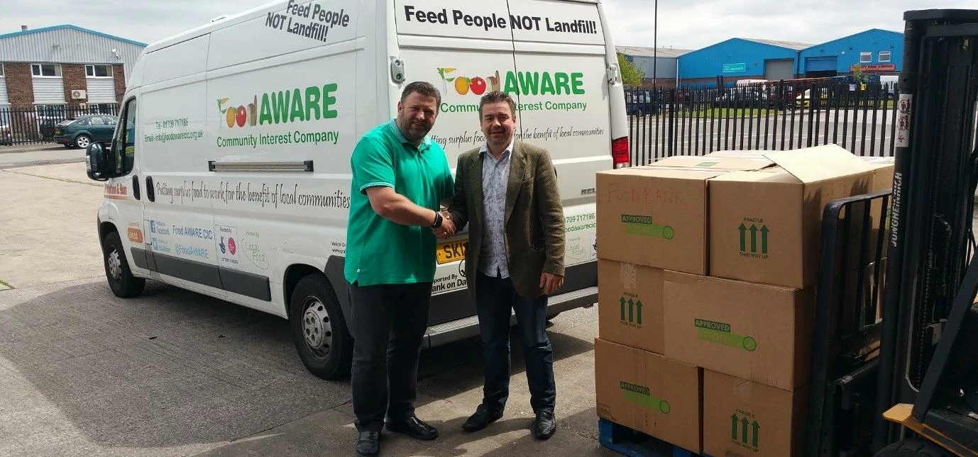 Approved Food founder Dan Cluderay with Food Aware Managing Director Sean Gibbons
