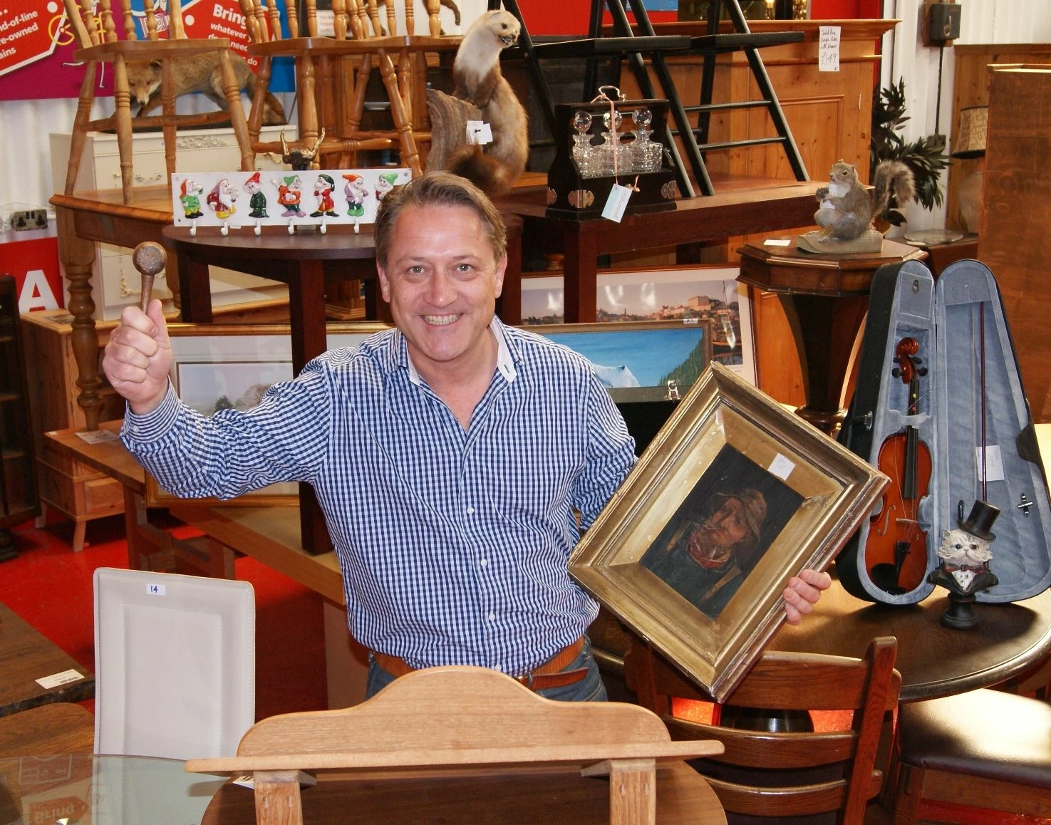 Jason Hadlow in his new auction hall