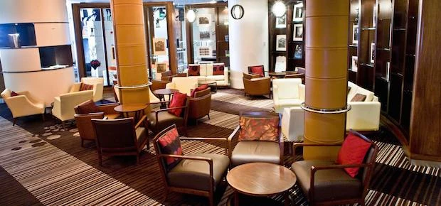 The lounge at Liverpools' Hard Days Night Hotel
