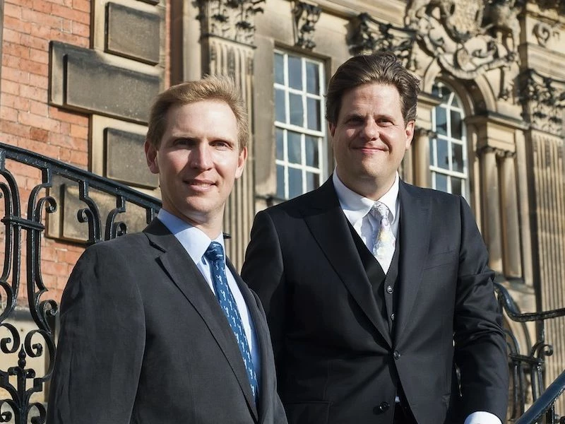 Bdaily Marcus Newbold (left) with Managing Director of Dine Daniel Gill (right)