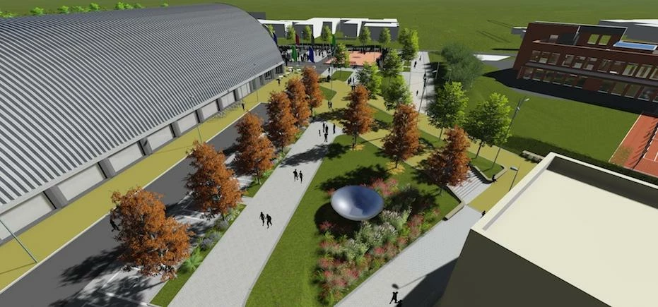An artist’s impression of the Olympic Legacy Park.