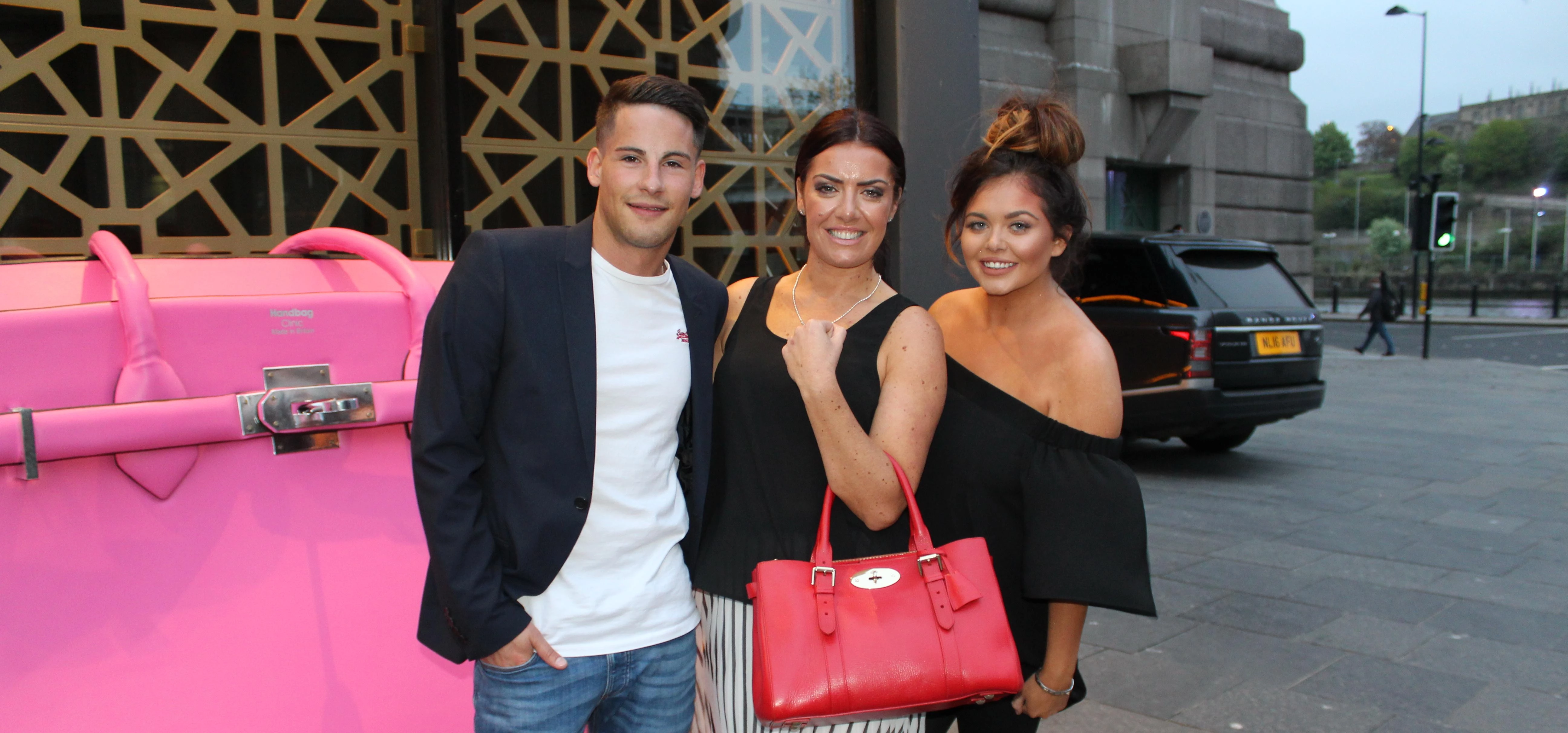Capital FM presenters Martin Lowes (left) and Scarlett Moffatt (right) with Lisa Guthrie